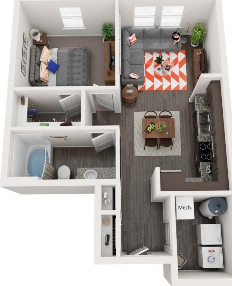 Deluxe One Bedroom Apartment Gainesville Bagian luar foto